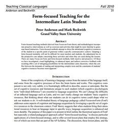 Latin Teacher Spotlight